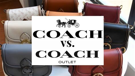 difference between coach and outlet.